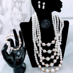 WATERFALL Collection  (Limited Edition) – Neckpiece + Earrings + Bracelet